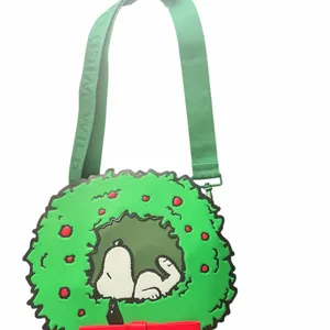 Loungefly Peanuts Snoopy Woodstock Light Up Christmas Wreath Crossbody Bag thumbnail 7