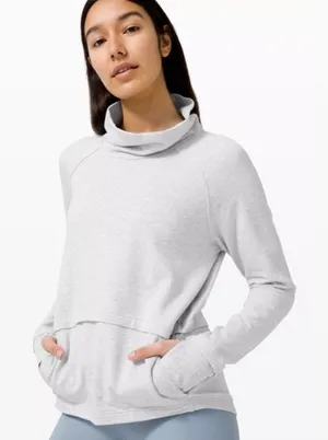 Lululemon‎ Heather Grey Find Your Unwind Pullover Sweater thumbnail 1