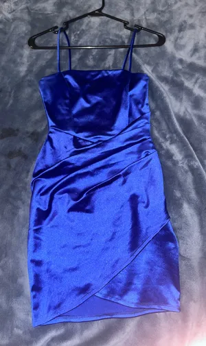 Blue Windsor Silk Dress thumbnail 1