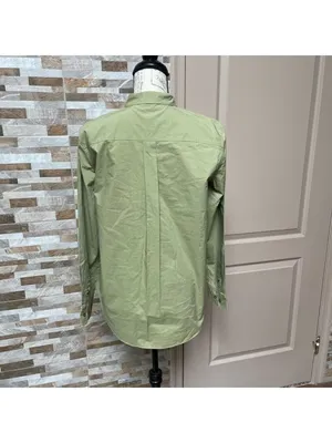 NWT MASSIMO DUTTI - 100% cotton Utility shirt M Academia Minimalist Quiet Luxury thumbnail 6