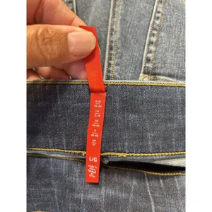 SPANX Size Large Dark Wash Skinny Pull-on Jeans Denim Shapewear Tummy Control thumbnail 3