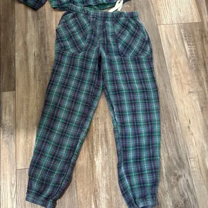 Aerie Soft Gauze Pajamas Joggers Sleep Set Small thumbnail 6