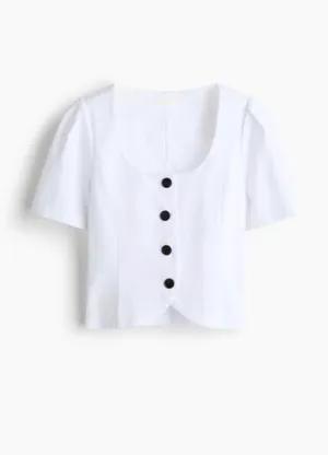 H&M Blouse White thumbnail 2