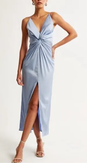 Abercrombie & Fitch Draped Twist-Front Maxi Dress Large thumbnail 1