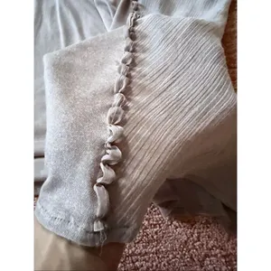 Nine West 996 Beaded Beige Boho Top Tunic Size L thumbnail 8