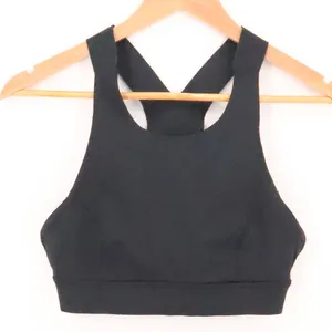 Lululemon‎ Invigorate High Neck Sports Bra Womens Size 6 Black Yoga Activewear thumbnail 1