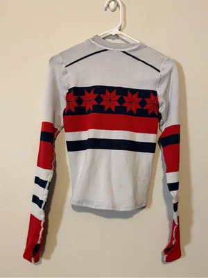 NWOT Free People Movement Myoko Jacquard Thermal Layer Top $98 XS/S thumbnail 3