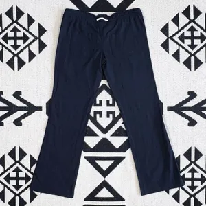 Roxy Oceanside Linen Blend Flare Beach Pants in Black Small thumbnail 12