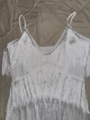 White fringe dress Size L thumbnail 2