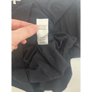 Michael Stars T-Shirt Dress Womens S V-Neck Short‎ Sleeve Black Mini Tunic EUC thumbnail 5