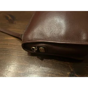 Vintage Carriage Court Brown Genuine Cowhide Leather Clutch Bag Purse Classic thumbnail 13