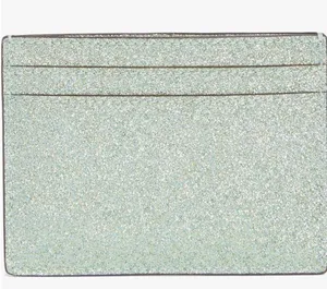 Kate Spade New York Sparkle Kenzie Glitter Card Case Seawater Mint Green OS NIB thumbnail 1