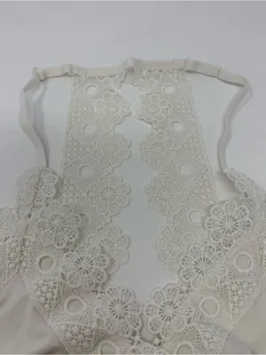 Aerie White Floral Lace Racerback Bralette Small Romantic Bridal Bachelorette thumbnail 2