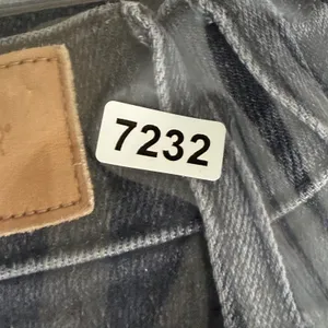 7 For All Mankind Luxe Vintage High‎ Rise Flare Jeans Black 23 Distressed Hem thumbnail 15