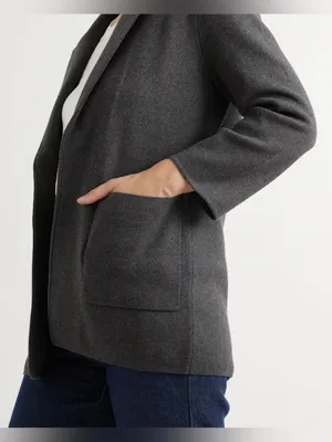 Quince Large 100% Organic Cotton Knit Blazer Grey Capsule Classic XL Minimalist thumbnail 12