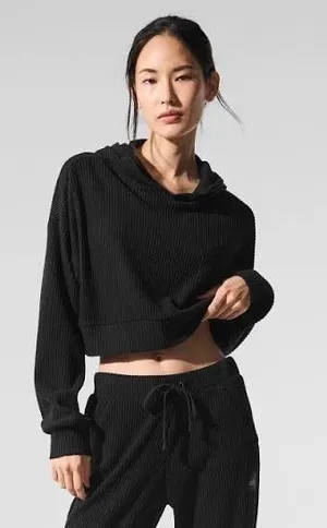 Alo Muse Yoga Set Ribbed Black thumbnail 1