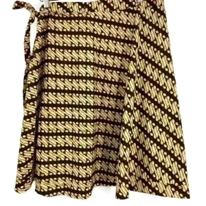 Tropiko‎ By Kultura Brown and Beige Wrap Skirt Size OS thumbnail 3