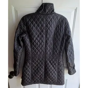 Tumi Women's Black XS Quilted Primaloft Mid-length Full Zip Packable Coat thumbnail 5