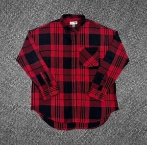 Classic Red & Black Plaid Button-Up Shirt thumbnail 1