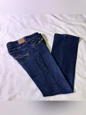 Abercrombie & Fitch Dark Blue Skinny Jeans thumbnail 4