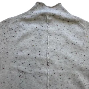 LOFT Mock Neck Flecked Confetti Sweater Womens Large Cream Cozy Pullover NWT thumbnail 10
