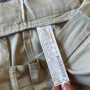 Zara Women's High Waist Beige Shorts thumbnail 4