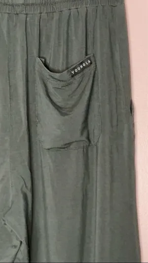 YoungLA Relaxed Lounge Pants Spruce Green thumbnail 5