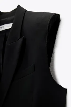 ZARA blazer vest cropped double breasted jacket thumbnail 10