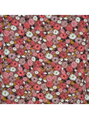 KNOX ROSE Women’s Peasant Blouse Top Size XXL Pink Floral Smocked Shabby Chic thumbnail 3
