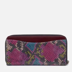 HOBO Max Large Zip Around‎ Leather Continental Wallet, Organization, Mosaic, NWT thumbnail 4