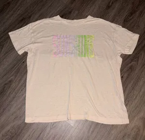 aerie Oversized Pastel 'Sunshine' Sheer Lightweight Short Sleeve Tee thumbnail 1