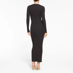 SKIMS Fits Everybody Crew Neck Long Sleeve Dress thumbnail 3