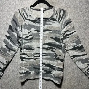 Buffalo David Bitton Womens Grey Camo Raglan Sleeve Sweatshirt Small Crewneck‎ thumbnail 3