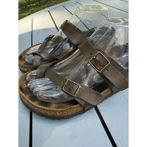 Birkenstock Mayari Brown Birko-Flor Sandals Women’s Size 37 US 6 Comfort Slides thumbnail 6