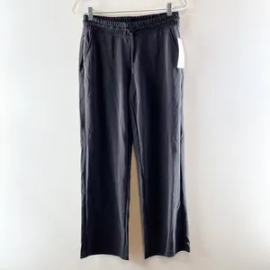 Athleta Seasoft Mid Rise Straight Leg Pants Washed Black Small thumbnail 4
