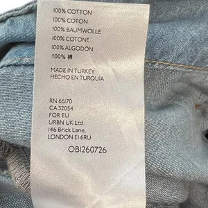 Free People Belted Denim Utility‎ Pants In Blue Haze Denim Chambray Size 30 thumbnail 12