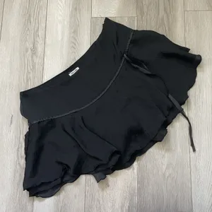 Urban Outfitters Skirt low rise carlene mini womens Black medium going out dark thumbnail 3
