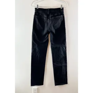 Madewell The Tall Longline Comfort Stretch Straight Leg Jeans Black Frost 26 T thumbnail 7