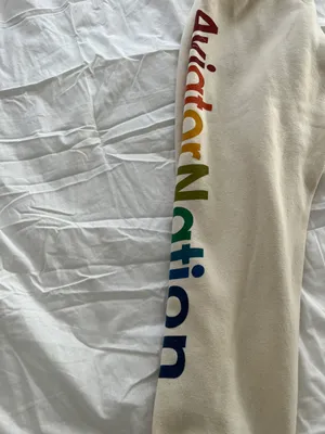 Aviator Nation Vintage White Sweatpants thumbnail 3