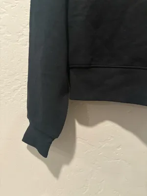 Wild Fable Black Cropped Pullover Hoodie thumbnail 7