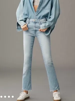 Mother the Insider Crop Step Fray Jeans in Limited Edition Size 31 thumbnail 3