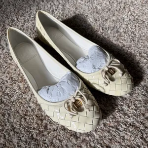 Tory Burch Bleach Prescot Patent Calf Leather Flats thumbnail 2