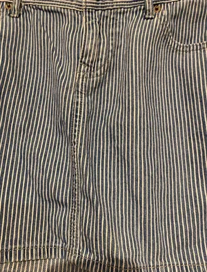 Old Navy Denim Striped Mini Skirt thumbnail 2