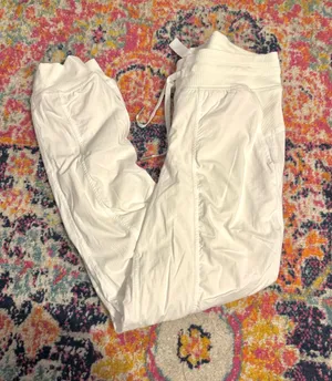 Lululemon White Joggers thumbnail 1
