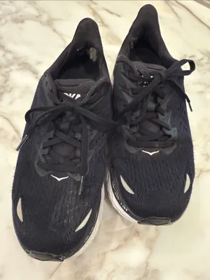 Hoka Black Running Shoes with White Midsole thumbnail 4