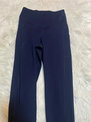 Gap Fit Women's Size Large Regular Maternity Leggings Compression Navy Uniform thumbnail 3