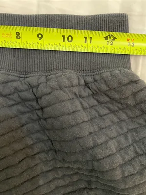 Everlane The Organic Cotton Quilted Shorts Womens Size Small Gray Pull-on thumbnail 5