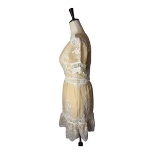 Saylor Dress Women XS Cream Ivory Floral Lace Embroidered Alexa‎ Mini Cocktail thumbnail 7