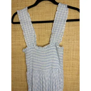 Petal & Pup Blue Gingham Smocked Ruffle Maxi Dress‎ Womens Size 4 US 8 AU thumbnail 2
