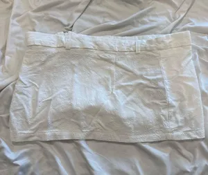 White Linen Skort with Built thumbnail 1